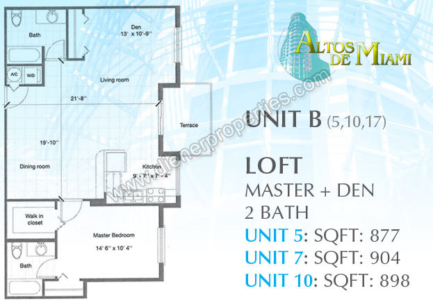 Altos de Miami Condo Floor Plans